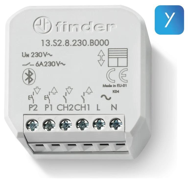 Attuatore comando tapparelle FINDER YESLI, 6A, BLE, FIN 13S28230B000.