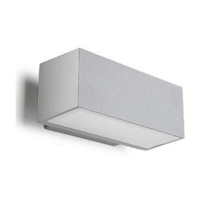 Lampada applique a parete  afrodite, da esterno, 26w, colore grigio, led 05-9230-34-37