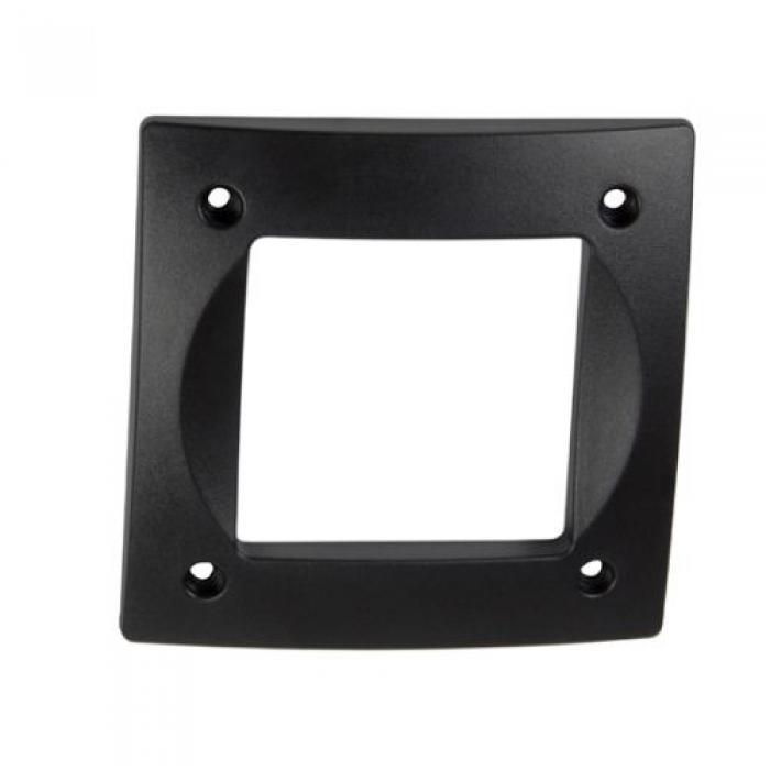 Placca per telaio incasso luce segnapassi LEDS C4 BASIC 05, quadrata, colore nero.