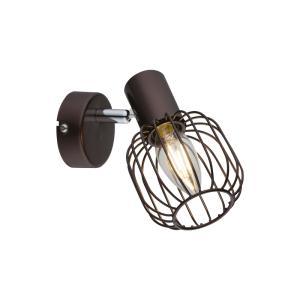 Faretto a una luce  anakin, lampadina non inclusa, color bronzo, cromo, marrone, glb 54801-1