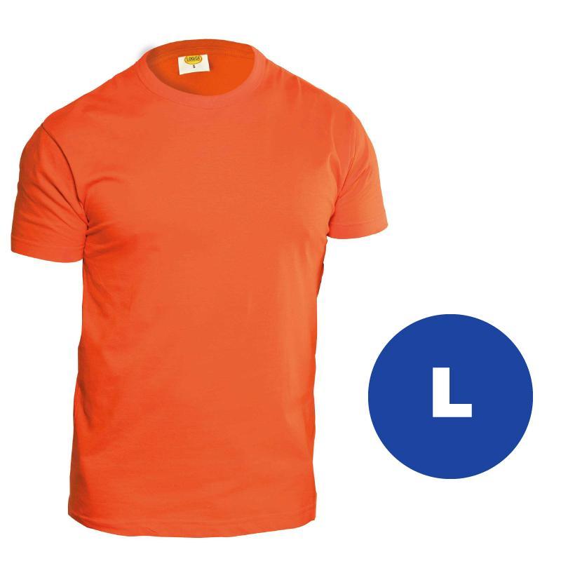 Maglia da lavoro T-SHIRT LOGICA 895ET, cotone, taglia L, color arancio, LOG 895ET-L