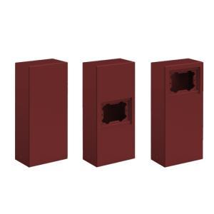 Palo per faretto  stile next, colore corten, lom lb1100004