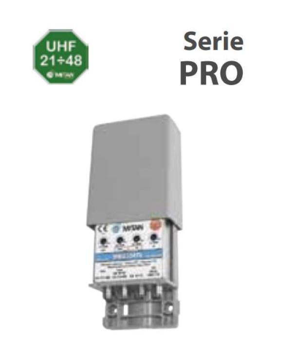 Amplificatore segnale TV o satellite da palo MITAN MKU233G, 2 ingressi 3 uscite, 34R 5G