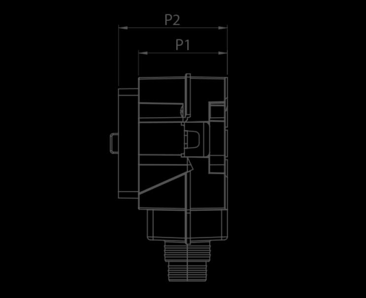 Rubinetto di intercettazione gas da incasso a U K2.1 DN15 TC 3/4 Teco K201BC10100