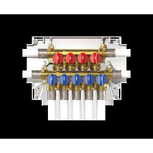 Collettore per impianti sanitari multi intercettazione k4.3 4+5 uscite f13  k403df10100