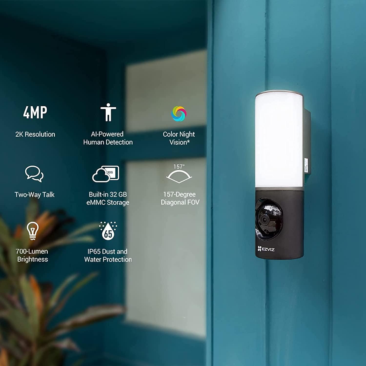 EZVIZ LC3 TELECAMERA DI SICUREZZA DA ESTERNO CON LUCE 4MP