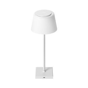 Lampada da tavolo led ricaricabile dimmerabile ip44 bianca io64001