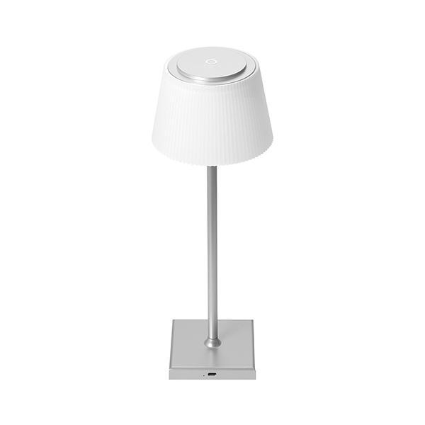 Lampada da tavolo led ricaricabile dimmerabile IP44 Cromata IO64002