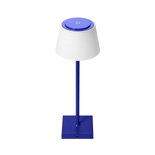 Lampada da tavolo led ricaricabile dimmerabile IP44 Blu IO64004