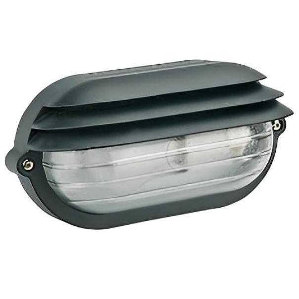 Lampada applique da esterno palpebra ovale colore Nero attacco E27 Sovil 787/06