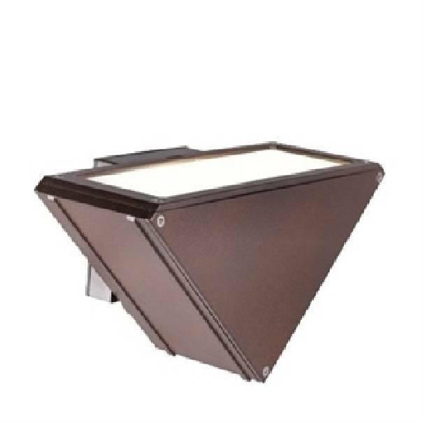 Lampada Led Applique Verticale da Esterno IP65 Attacco E27 Colore Corten Three Sovil 482/36