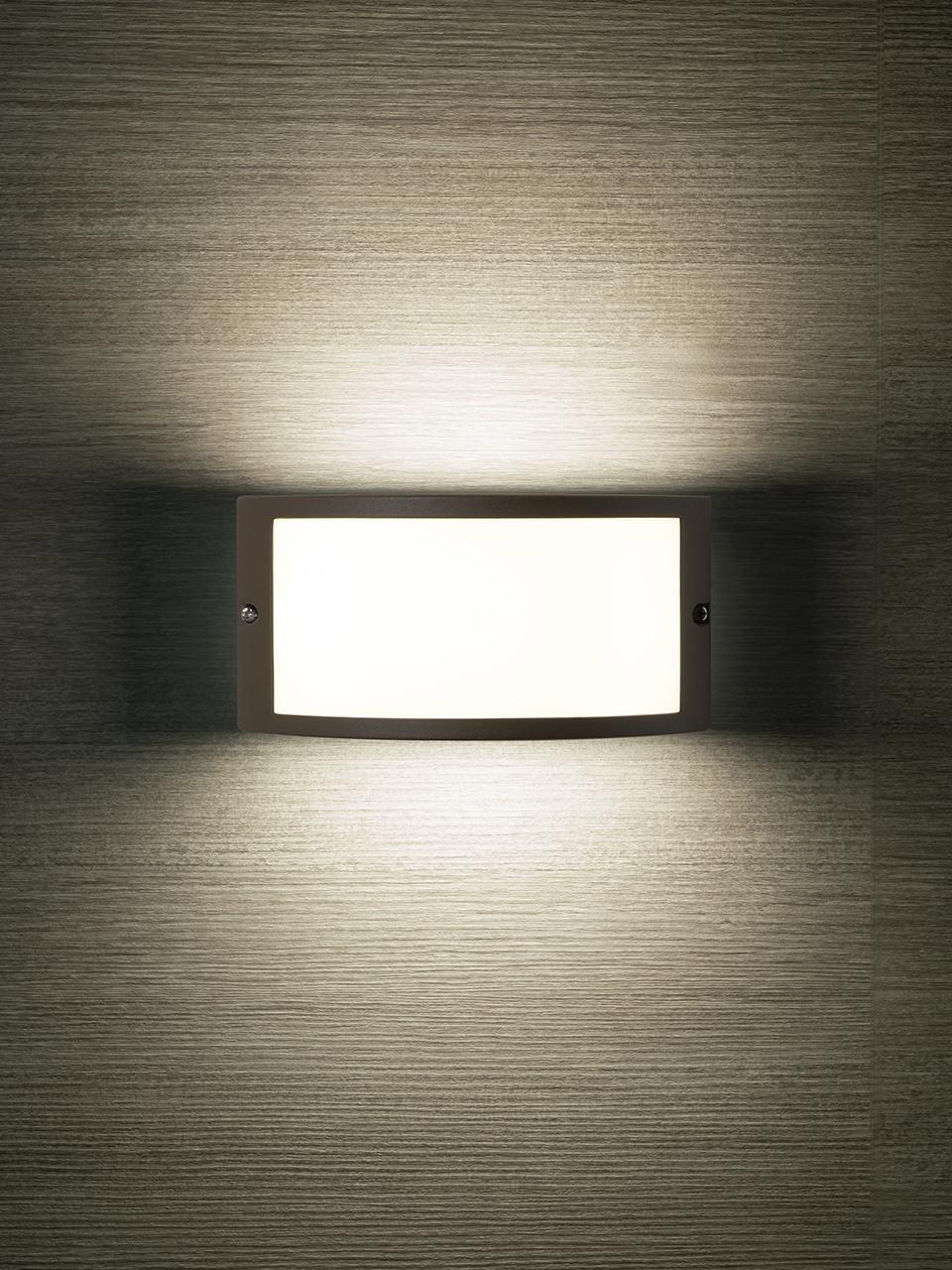 Applique led da esterno 10 watt 4000 gradi kelvin luce naturale Colore caffe Linea Petit Sovil 99473/27