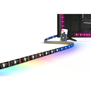 Strip striscia led rgb 2metri con telecomando per tv fino a 55 pollici  kit-tv55