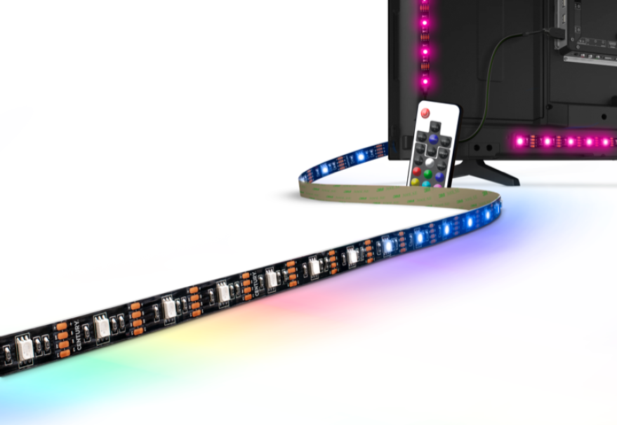 Strip striscia LED RGB 2metri con telecomando per TV fino a 55 pollici Century KIT-TV55