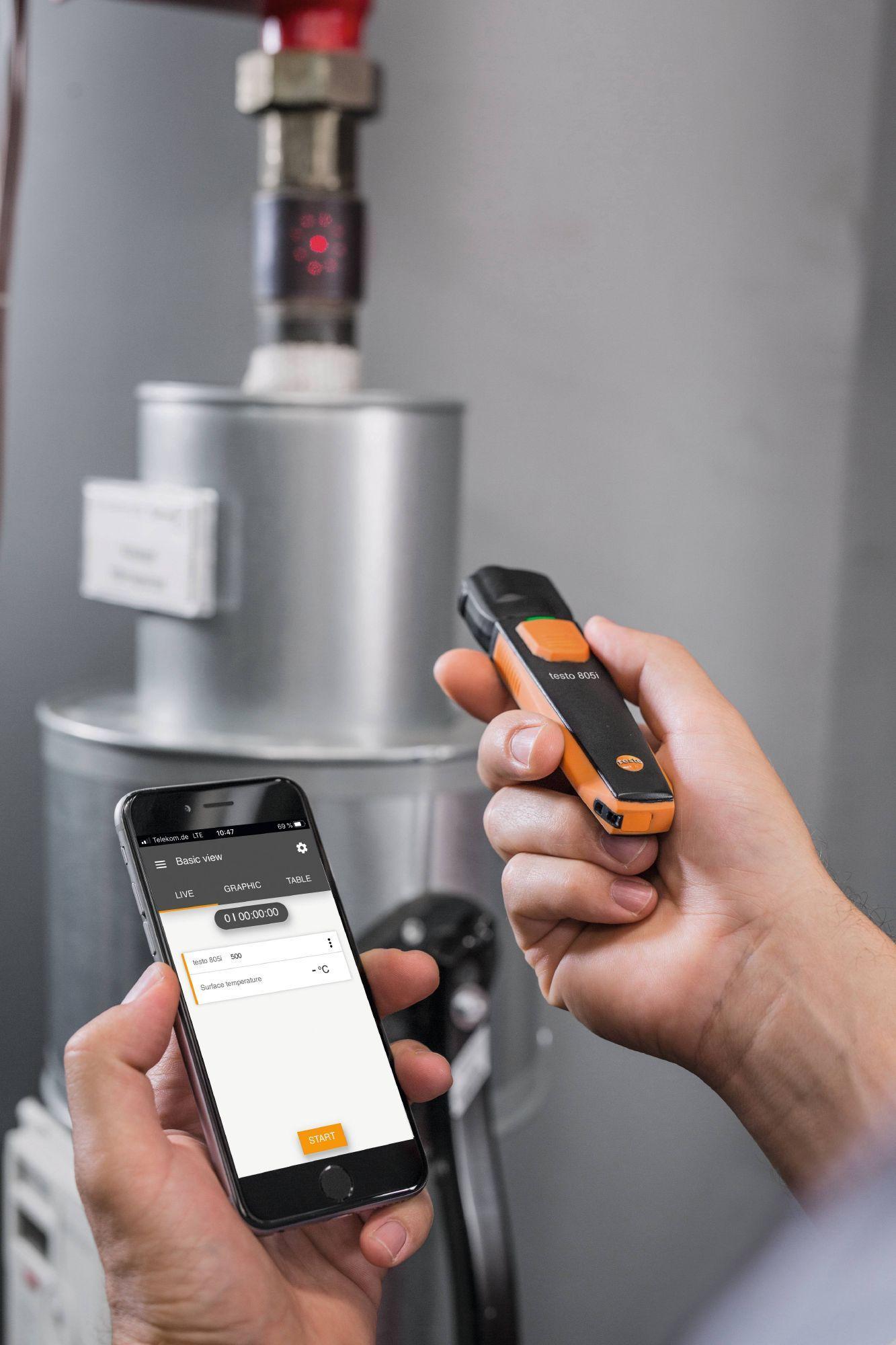 Testo 805i Termometro a infrarossi Bluetooth con App TESTO 0560 1805