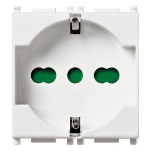 Presa 2p+t 16a universale bianco  plana 14210