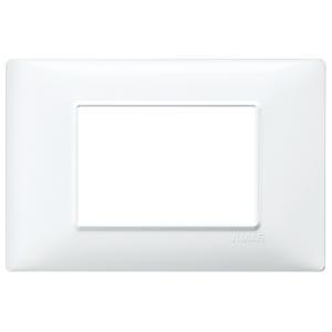 Placca 3 moduli bianco  plana 14653.01