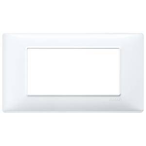 Placca 4 moduli bianco  plana 14654.01