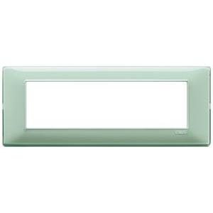 Placca 7 moduli reflex menta  plana 14657.44