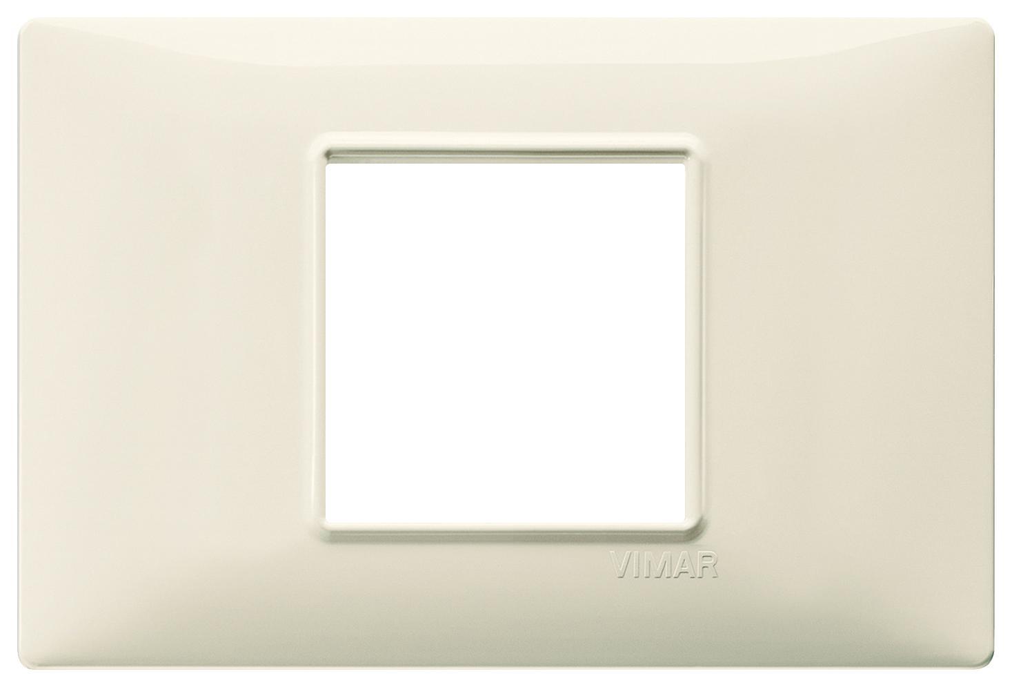 Placca 2 moduli centrali beige Vimar Plana 14652.03