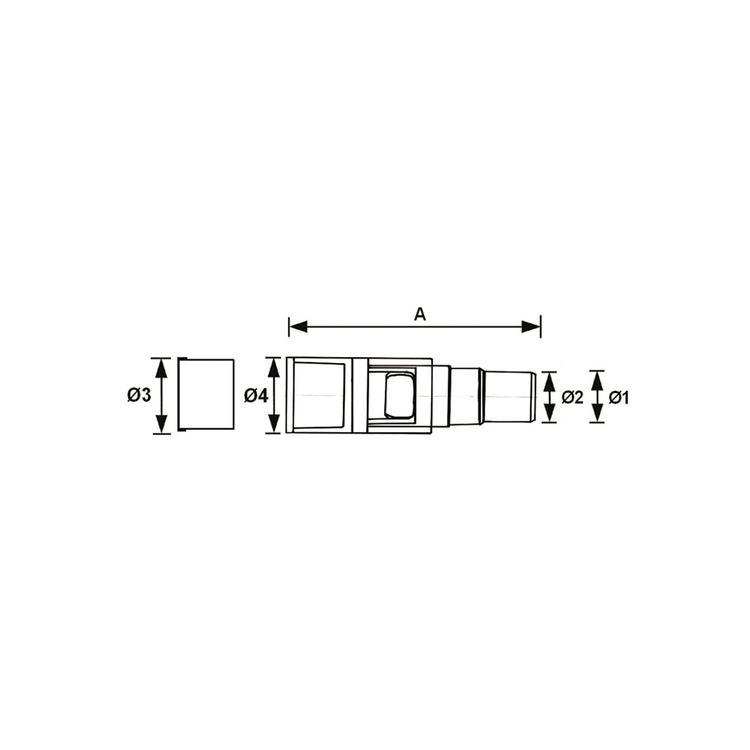 Sifone anti insetto da esterno per tubo u00d8 16/18/20 Tecnosystemi 11126318