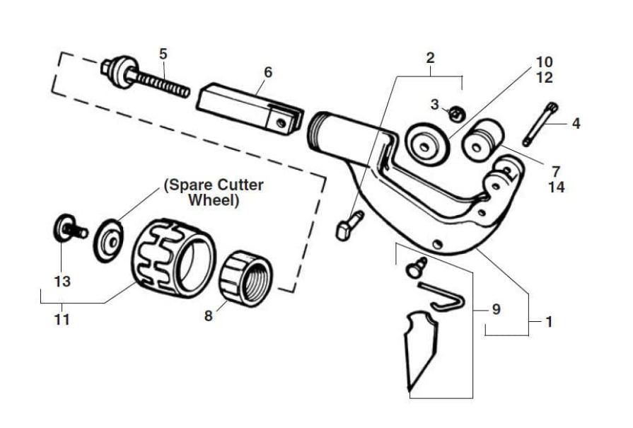 Tagliatubi con avanzamento rapido costante Ridgid 150-L 66737 0623.000