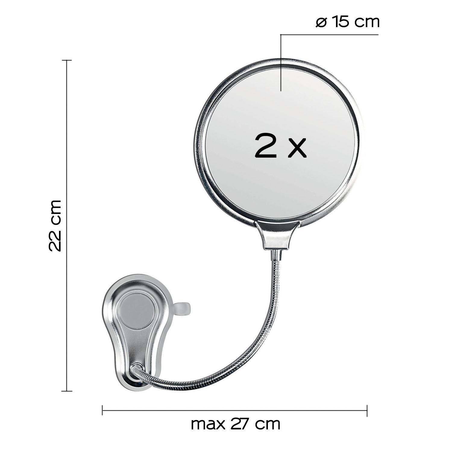 Specchio ingranditore 2X cromato Hot Gedy 0000HO081300A00