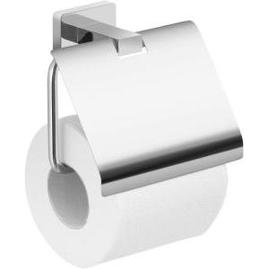 Atena porta rotolo carta igienica bagno con coperchio cromato  000044251300200