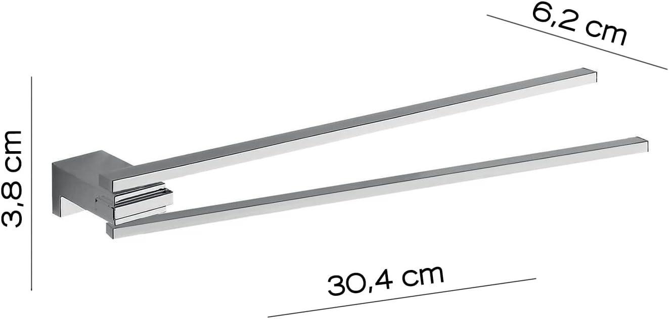 Kansas portasciugamani porta salviette da parete a snodo cromato Gedy 000038231300200