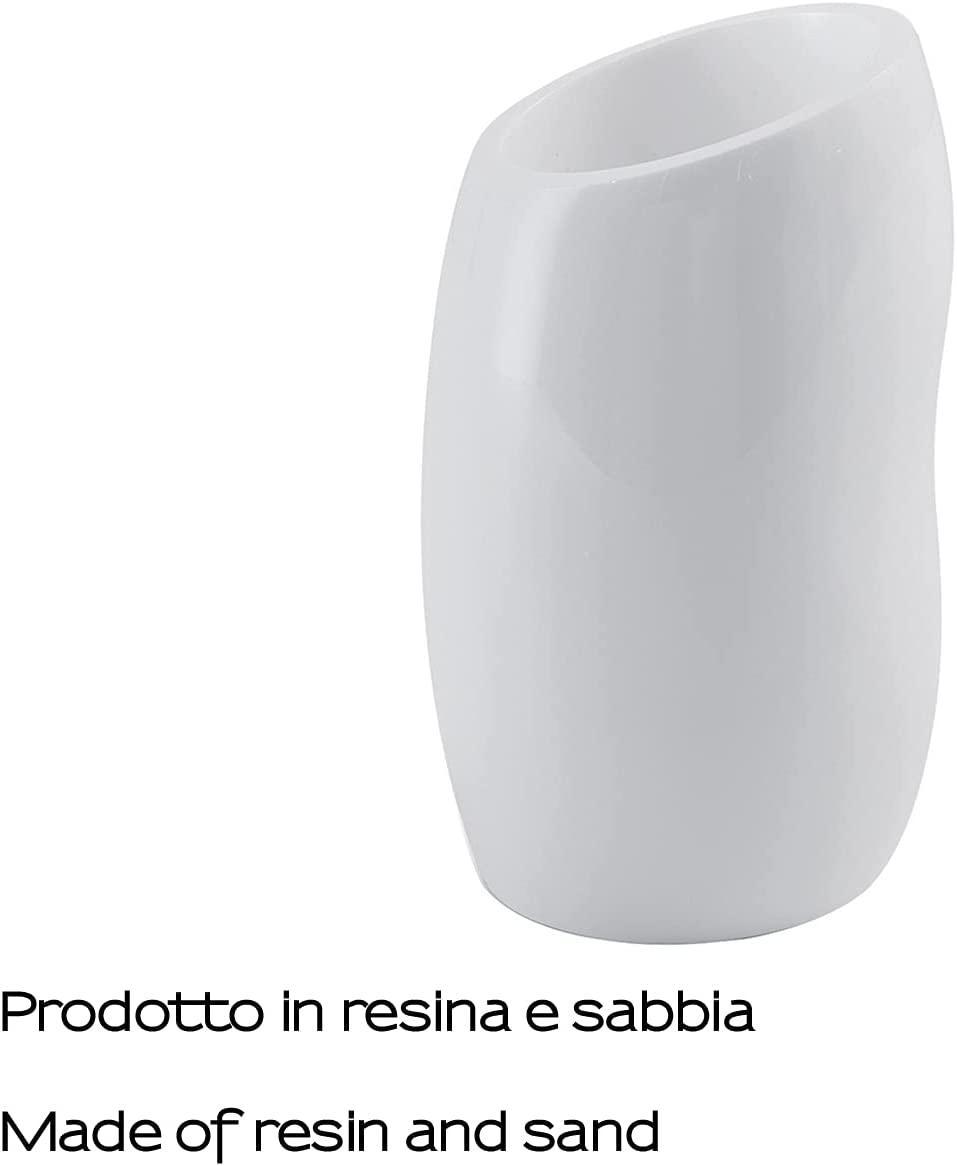 Iside portaspazzolini bagno da appoggio bianco Gedy 000018980200000