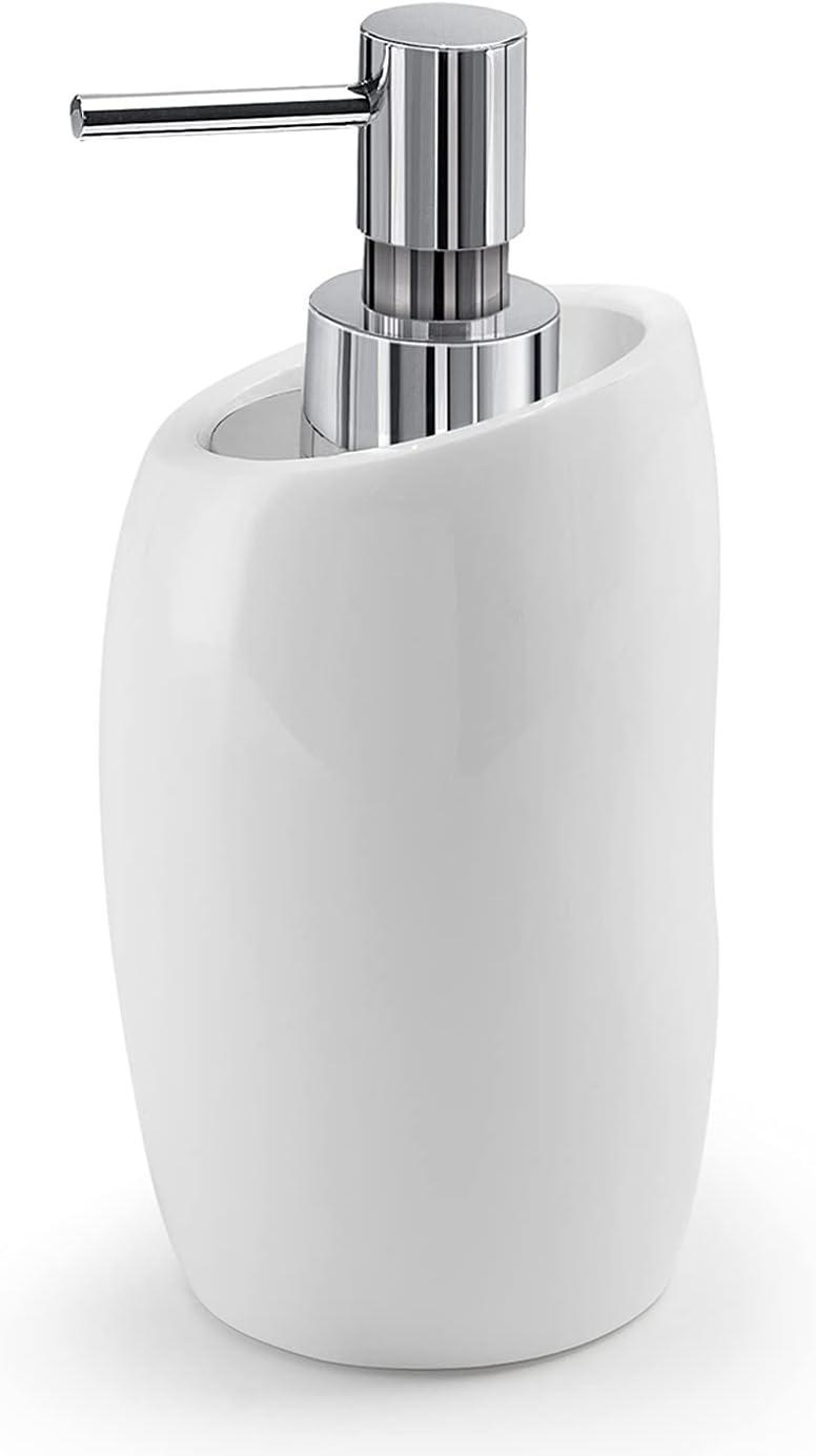 Iside dispenser dosa sapone bagno da appoggio bianco Gedy 000018810200000