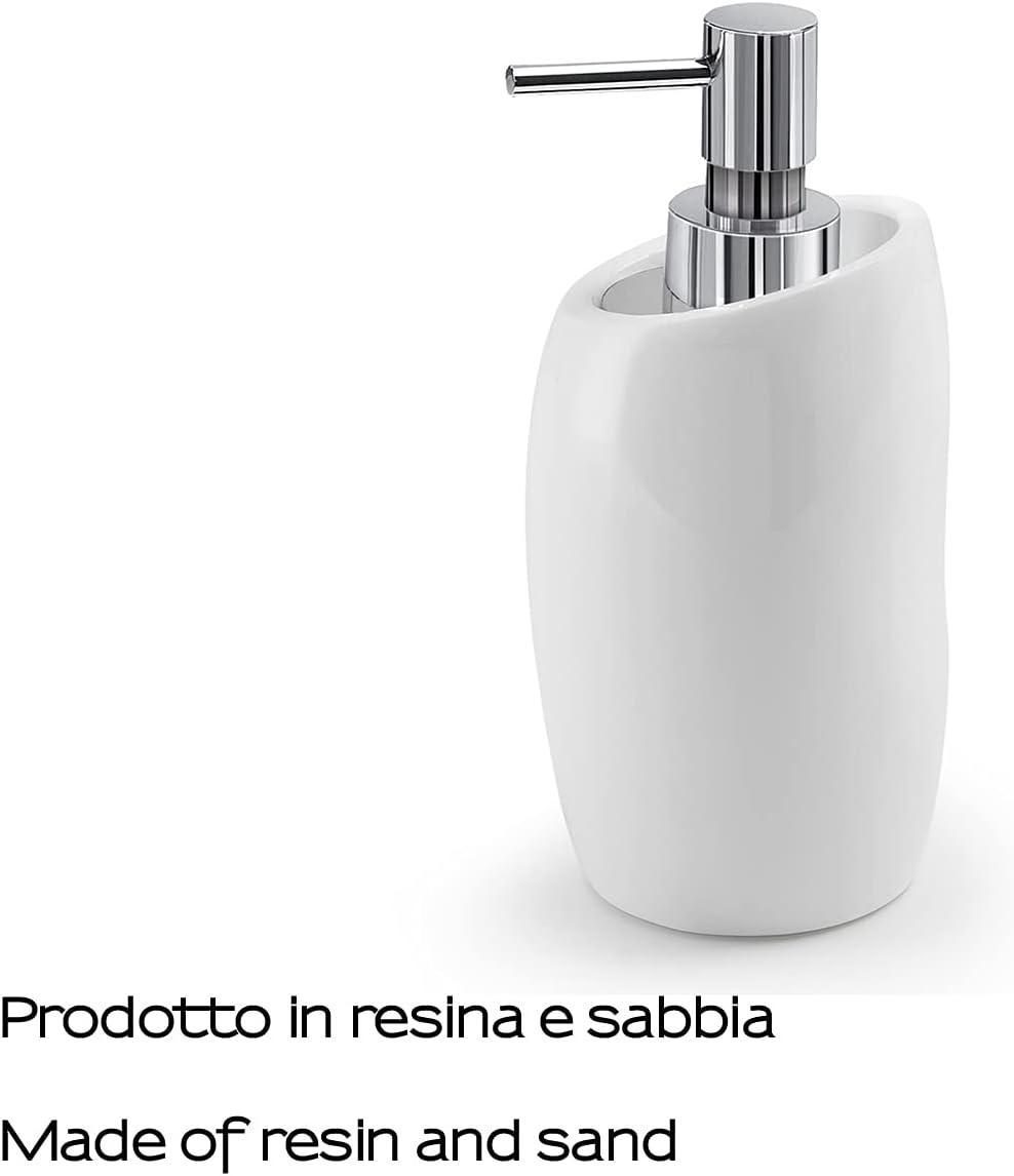 Iside dispenser dosa sapone bagno da appoggio bianco Gedy 000018810200000