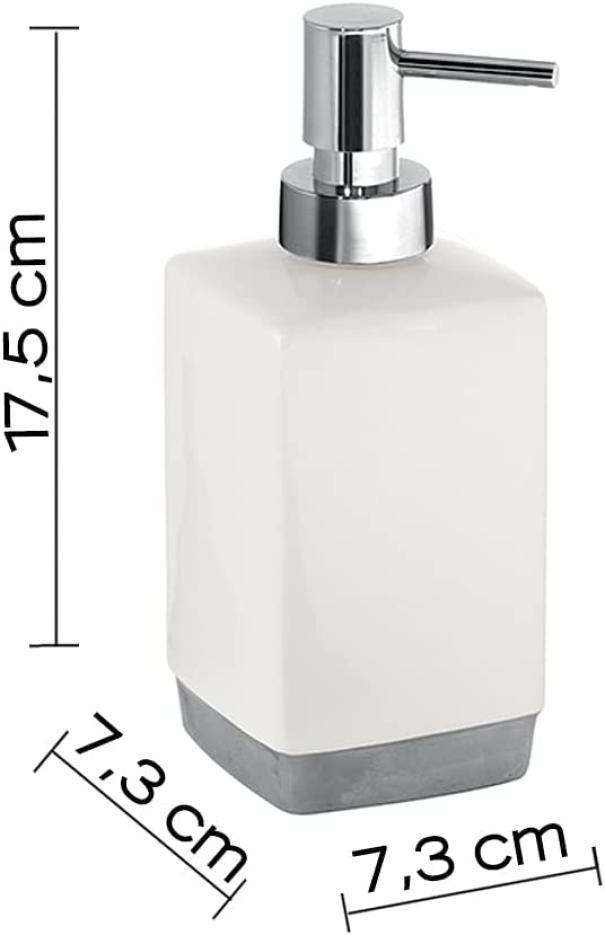 Lucy dispenser sapone da appoggio in ceramica bianco Gedy 0000LY800200000