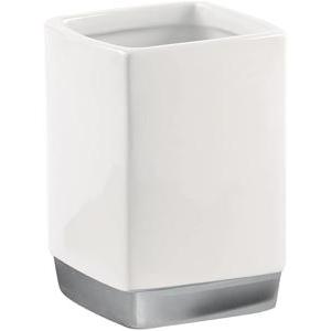 Lucy portaspazzolini da appoggio in ceramica bianco  0000ly980200000