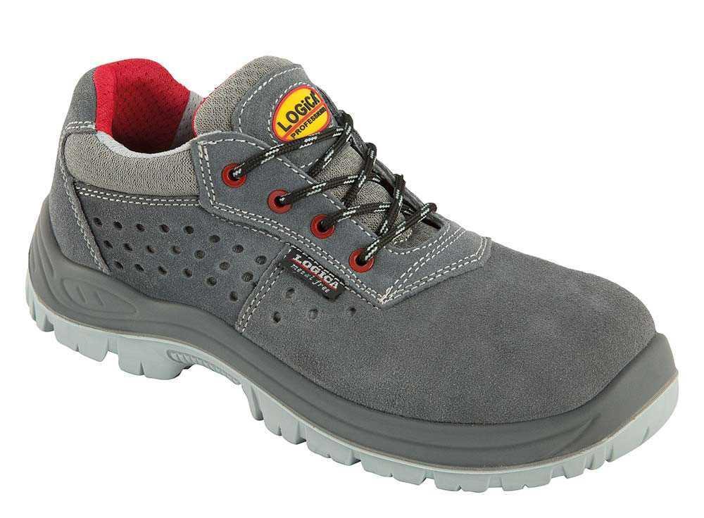 Scarpe antinfortunistica Tg. 43 bassa crosta grigia forata S1P Logica FALCON-43