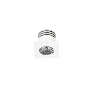 Faretto led da incasso 1w ip20 4000k quadrato luce naturale  10295/n