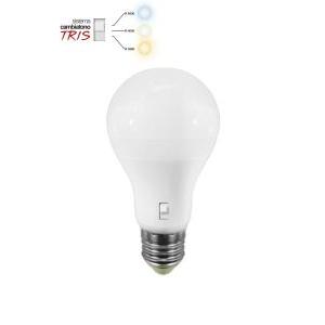 Lampada led goccia 12w e27 con sistema cambiatono  11025/bnc