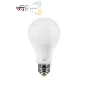 Lampada led goccia 20w e27 con sistema cambiatono  11026/bnc