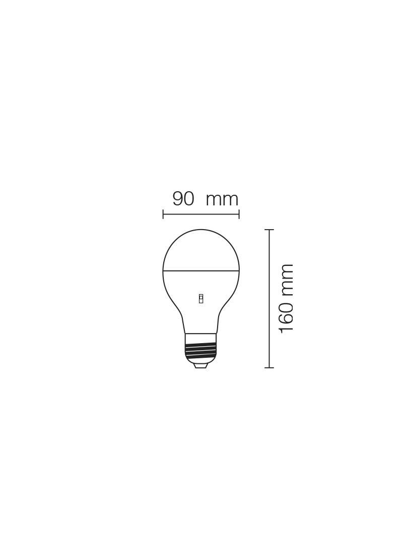 Lampada LED Goccia 20W E27 con sistema CAMBIATONO Stone 11026/BNC