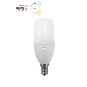 Lampada led slim 11w e14 con sistema cambiatono  11071/bnc