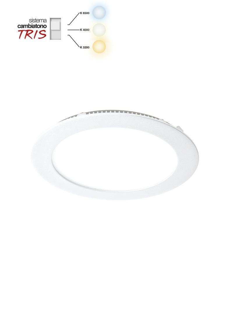 Lampada LED da incasso 10W IP20 Flat CAMBIATONO Stone 7001 BNC/C.B.