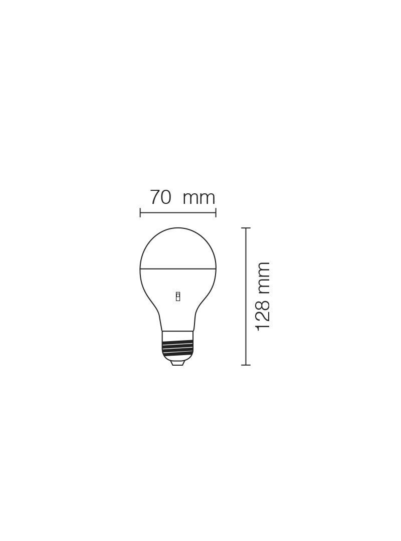 Lampada LED Goccia 17W E27 con sistema CAMBIATONO Stone 11000/BNC