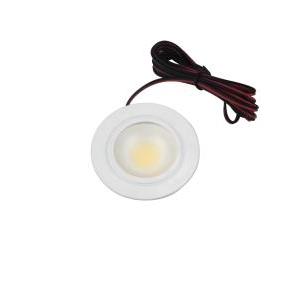 Faretto led da incasso 3w ip20 12v 3200k tondo luce calda colore bianco  10300/c