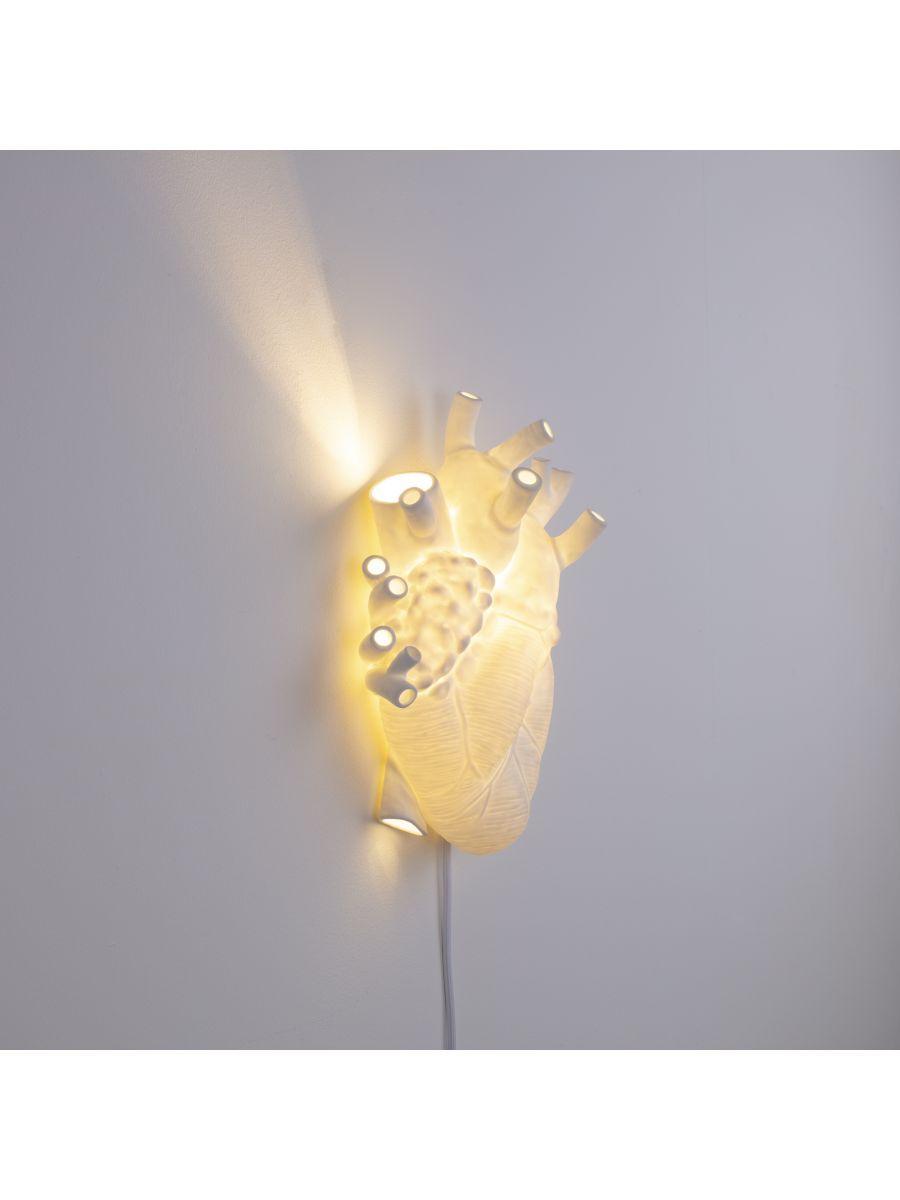 Heart Lamp lampada applique in porcellana altezza 32 cm Seletti 09925