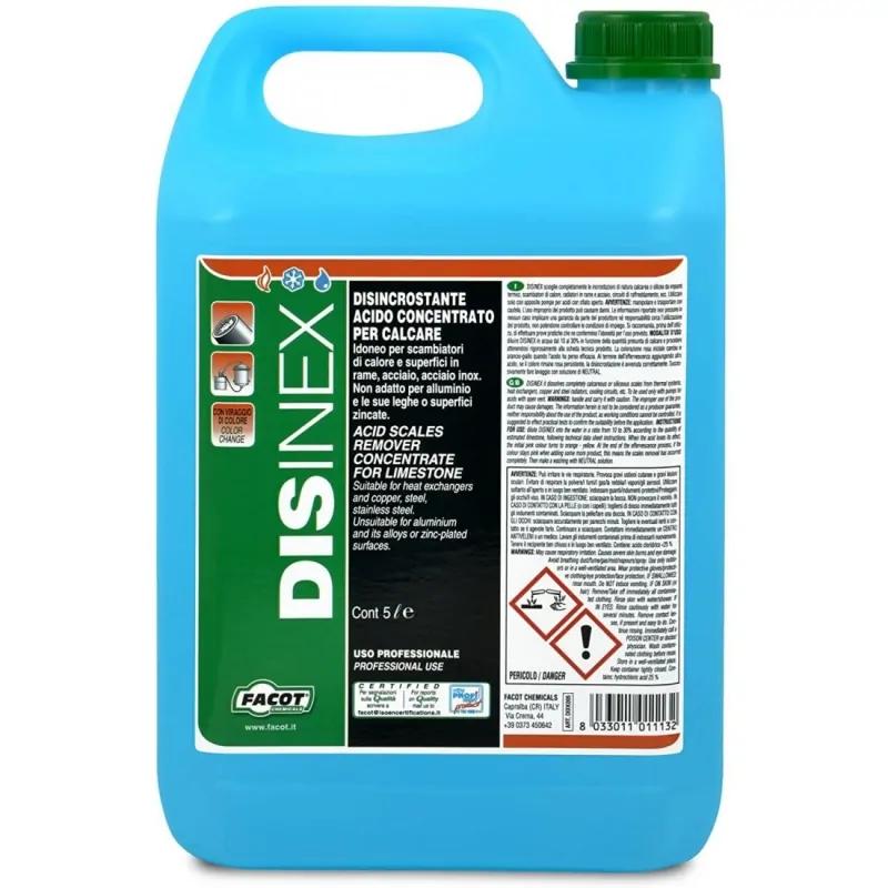 Disinex Viraggio disincrostante acido concentrato per calcare 5 litri Facot DIXK005