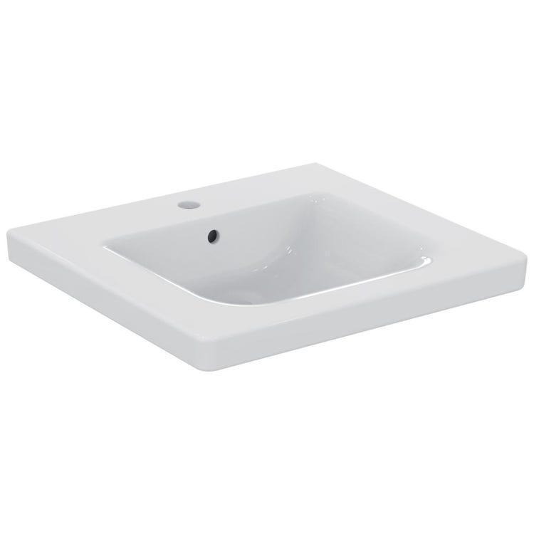 Lavabo sospeso 60x55 cm con ampia zona sottolavabo Ideal Standard E548201