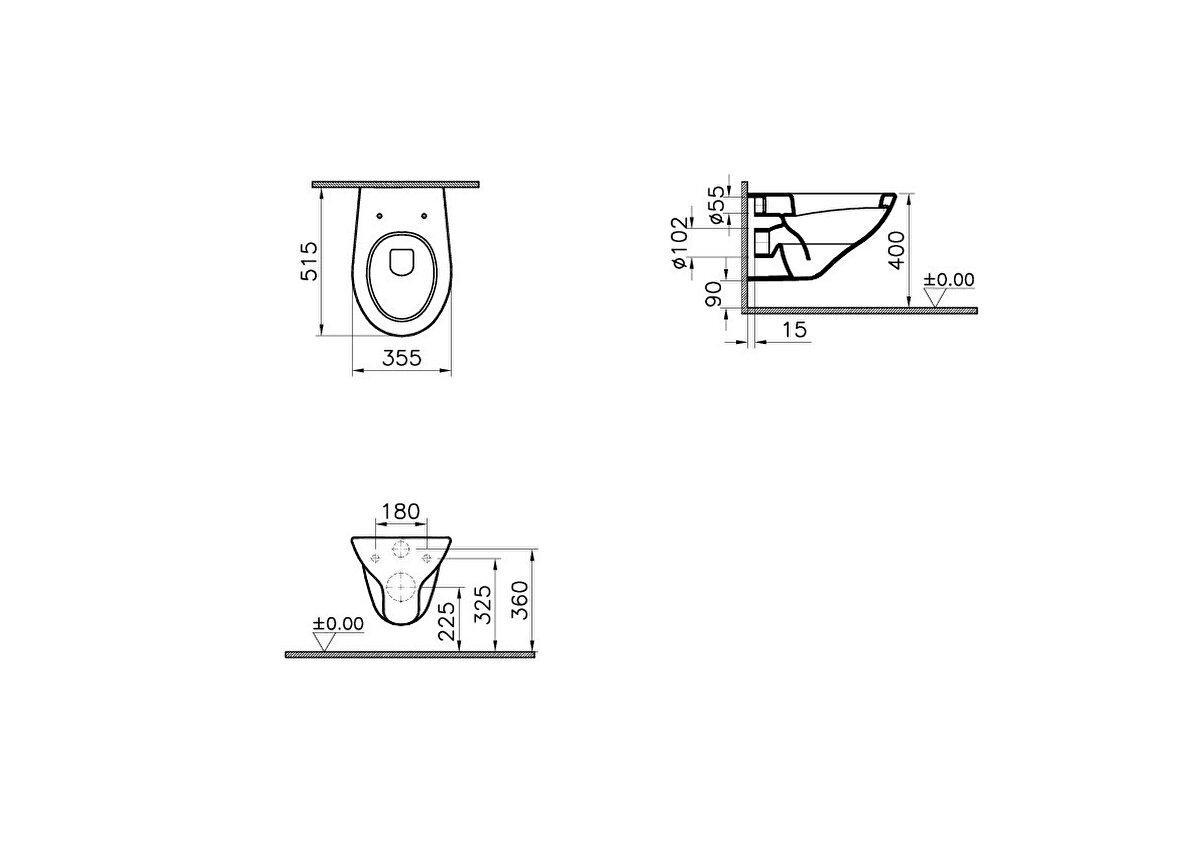 Vaso sospeso Normus 52 cm bianco Vitra 6107L003-0075