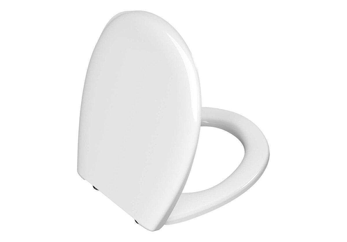 Sedile copri WC bianco Normus in Duroplast con cerniere in metallo Vitra 115-003-001