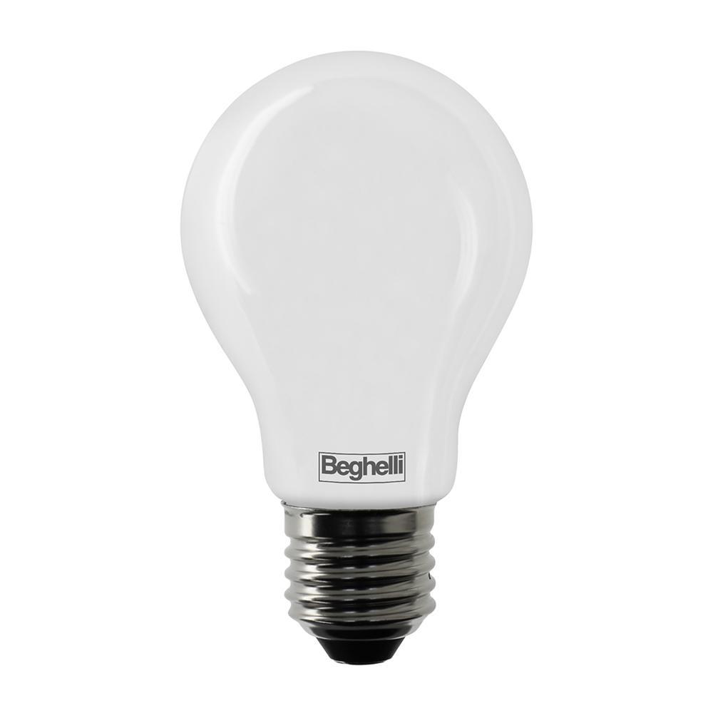 Lampadina LED 7W E27 3000K luce calda goccia Beghelli 56520