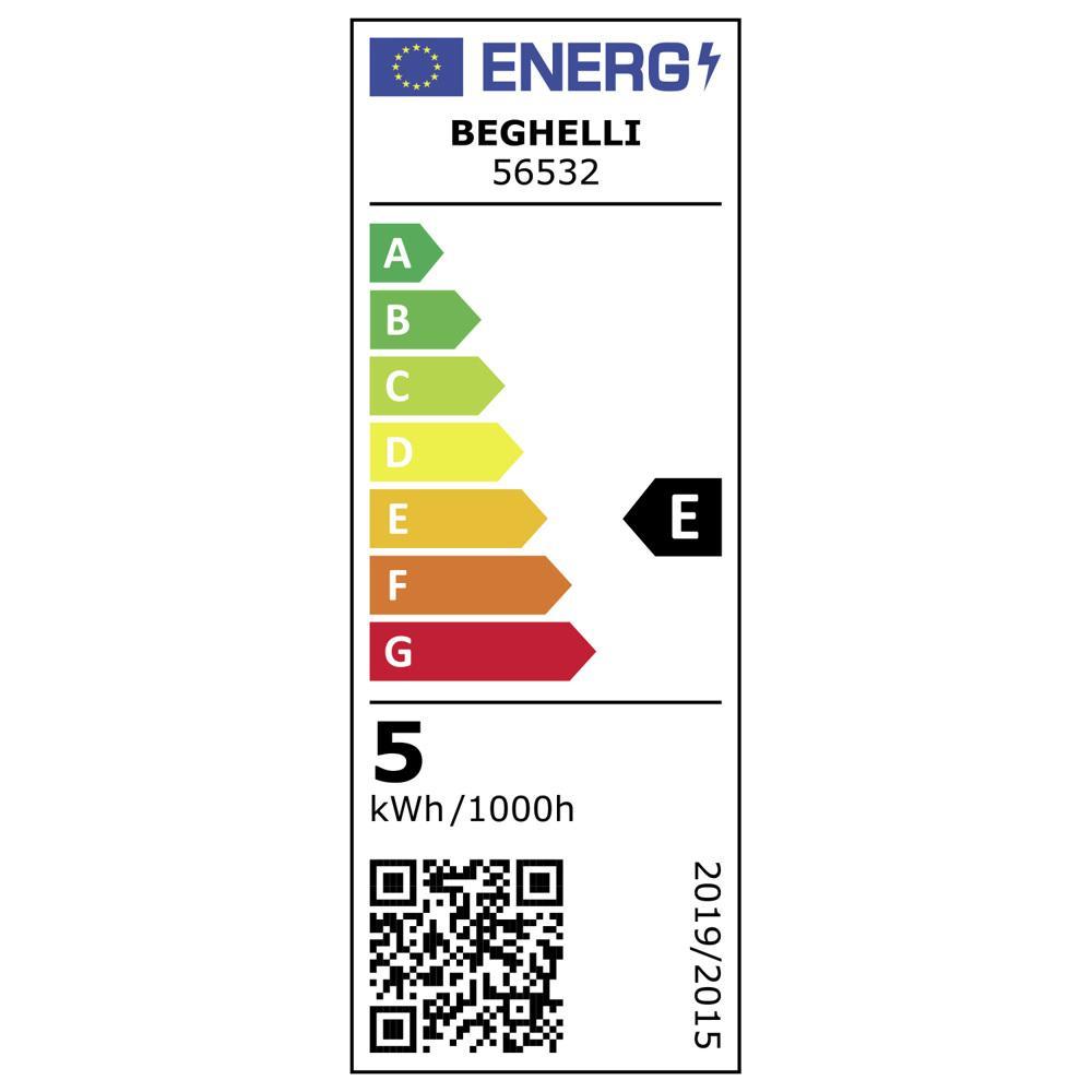 Lampadina LED 5W E14 3000K luce calda oliva Beghelli 56532